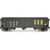 Bowser, HO Scale, #42915, 70-Ton 12-Panel Triple Hopper, C&O CSX, #141658 - Model Train Junction: Quality Parts and Art Supplies