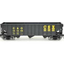 Bowser, HO Scale, #42914, 70-Ton 12-Panel Triple Hopper, C&O CSX, #141444 - Model Train Junction: Quality Parts and Art Supplies