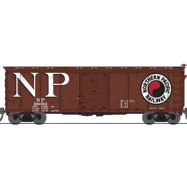 Broadway Limited Imports, N Scale, 7280, USRA 40' Steel Box Cars, Northern Pacific, (2 Pack) - Model Train Junction: Quality Parts and Art Supplies