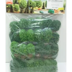 Busch 6487 HO Deciduous Tree Assotment (Pack of 25) - Model Train Junction: Quality Parts and Art Supplies