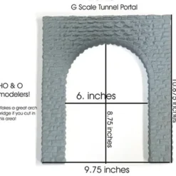 Chooch Enterprises 9640 G Single-Track Cut Stone Tunnel Portal - Model Train Junction: Quality Parts and Art Supplies