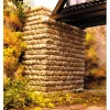 Chooch Enterprises 8445 HO Single-Track Deep-Cut Stone Bridge Abutment - Model Train Junction: Quality Parts and Art Supplies