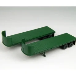 Classic Metal Works 31127 HO Mini Metals Green Freuhauf 32'''' Flatbed Trailers - Model Train Junction: Quality Parts and Art Supplies