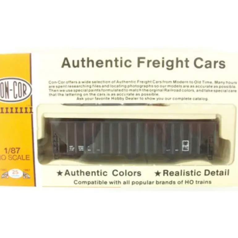 Con-Cor 9350 Data Black 100 Ton 15p Hopper - Model Train Junction: Quality Parts and Art Supplies