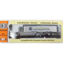 Con-Cor 9185 HO B&O 54' Trailer and Flatcar - Model Train Junction: Quality Parts and Art Supplies