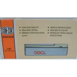 Con-Cor 0004-008401 HO OOCL 40'' Piggyback Smooth Containers (Box of 3) - Model Train Junction: Quality Parts and Art Supplies