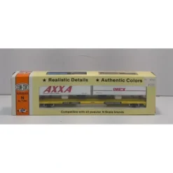 Con-Cor 0001-01206A N Scale 90' Piggyback Flatcar w/ 2 Piggyback Trailers NIB - Model Train Junction: Quality Parts and Art Supplies