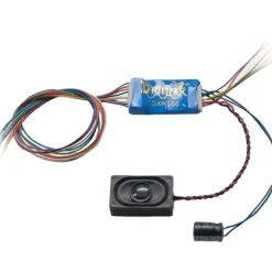 Digitrax, SDXH166D, 16-Bit Premium Wired Mobile Sound Decoder, Motor and Function Series 6 Decoder for HO Locomotives (Speaker Included) - Model Train Junction: Quality Parts and Art Supplies