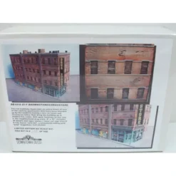 Downtown Deco DD1010 Old Brownstone Drugstore Kit - Model Train Junction: Quality Parts and Art Supplies
