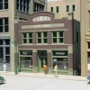 DPM 11600 HO Carr's Auto Parts Store 4-3/4" W x 3-3/4" D x 4" H Building Kit - Model Train Junction: Quality Parts and Art Supplies