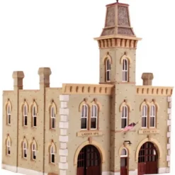 DPM 12400 HO Fire Station No. 3 Kit - Model Train Junction: Quality Parts and Art Supplies