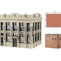 DPM 12200 HO First Bank Kit - Model Train Junction: Quality Parts and Art Supplies