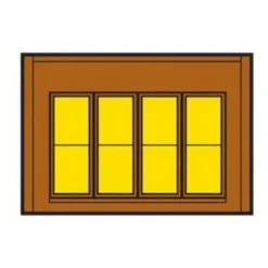 DPM 301-47 HO One-Story Wall Sections w/Victorian Window Kit - Model Train Junction: Quality Parts and Art Supplies