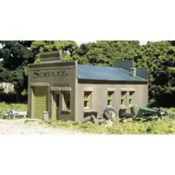 DPM 20100 HO Scale Schlutz's Garage Building Kit - Model Train Junction: Quality Parts and Art Supplies