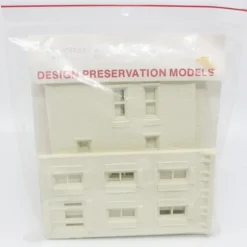 DPM 11100 HO Townhouse #3 Structures 2-1/2" W x 4-1/4" D x 4-7/8" H Building Kit - Model Train Junction: Quality Parts and Art Supplies
