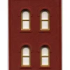 DPM 301-08 HO Two-Story Arched Wall Sections W/4 Arched Windows Building Kit - Model Train Junction: Quality Parts and Art Supplies