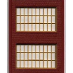 DPM 301-74 HO Two-Story Wall Sections W/2 Steel Sash Windows Kit - Model Train Junction: Quality Parts and Art Supplies