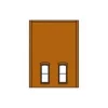 DPM 301-37 HO Two-Story Wall Sections w/2 1st Floor Rectangular Windows Kit - Model Train Junction: Quality Parts and Art Supplies