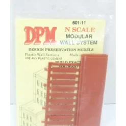 DPM 60111 N One-Story Blank Wall (Pack of 3) - Model Train Junction: Quality Parts and Art Supplies