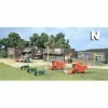 DPM 66100 N Scale Olsen Feeds & Larsen's Implement Building Kit - Model Train Junction: Quality Parts and Art Supplies