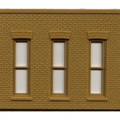 DPM 90105 O Rectangular Window Wall (Pack of 2) - Model Train Junction: Quality Parts and Art Supplies