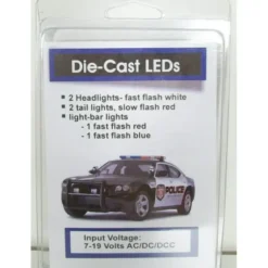 Evan Designs PSL18 Die-Cast Police Car LED Lights - Model Train Junction: Quality Parts and Art Supplies