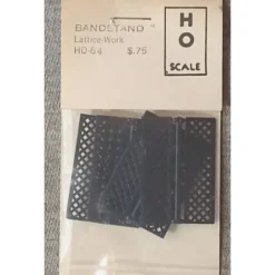 Grandt Line 64 HO Bandstand Lattice Work Plastic Part - Model Train Junction: Quality Parts and Art Supplies