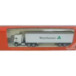Herpa 6123 HO Weyerhaeuser Tractor Trailer - Model Train Junction: Quality Parts and Art Supplies