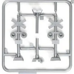 IHC 4550 HO Scale Kwik-Kits Crossbuck Signals Plastic Kit (Pack of 2) - Model Train Junction: Quality Parts and Art Supplies