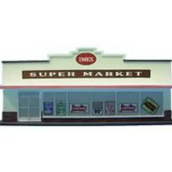 Imex 6110 HO Supermarket Resin Building Assembled Perm-Scene - Model Train Junction: Quality Parts and Art Supplies