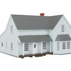 Imex 6336 N Scale Perma-Scene Slightly Blue Farm House Buildings - Model Train Junction: Quality Parts and Art Supplies