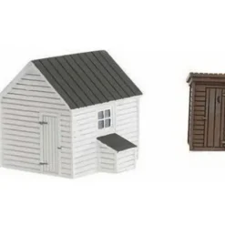 Imex 6138 Outhouse & Garage - Model Train Junction: Quality Parts and Art Supplies