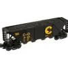 Industrial Rail 1006202 Chessie 4-Bay Hopper - Model Train Junction: Quality Parts and Art Supplies