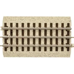 Industrial Rail 1001053 5-1/2" Straight (4) - Model Train Junction: Quality Parts and Art Supplies