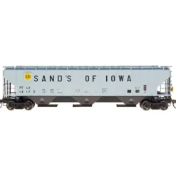 InterMountain, 65343-20, N Scale, 4750 Cu Ft. 3-Bay Hopper, Sand of Iowa, #14172 - Model Train Junction: Quality Parts and Art Supplies