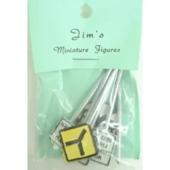 Jim's O Scale Pewter Street Signs (Set of 5) - Model Train Junction: Quality Parts and Art Supplies