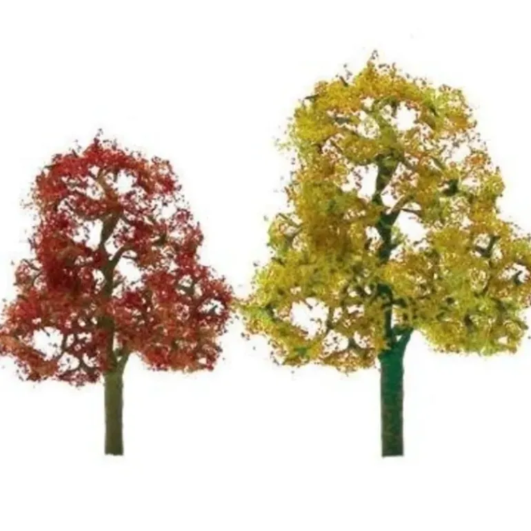 JTT Scenery Products 92061 HO 4.5-4" Premium Autumn Deciduous Tree (Pack of 2) - Model Train Junction: Quality Parts and Art Supplies