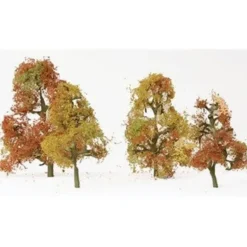 JTT Scenery Products 92062 N 2-3" Premium Autumn Sycamore Tree (Pack of 4) - Model Train Junction: Quality Parts and Art Supplies