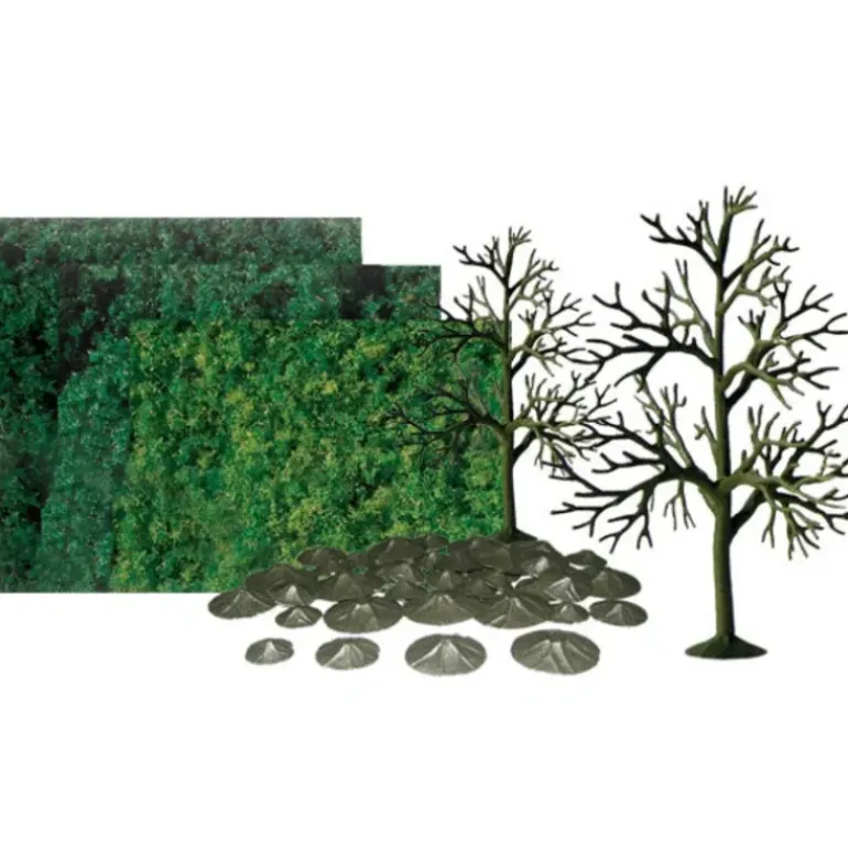 JTT Scenery Products 92067 O 6" Super Scenic Deciduous Tree (Pack of 6) - Model Train Junction: Quality Parts and Art Supplies