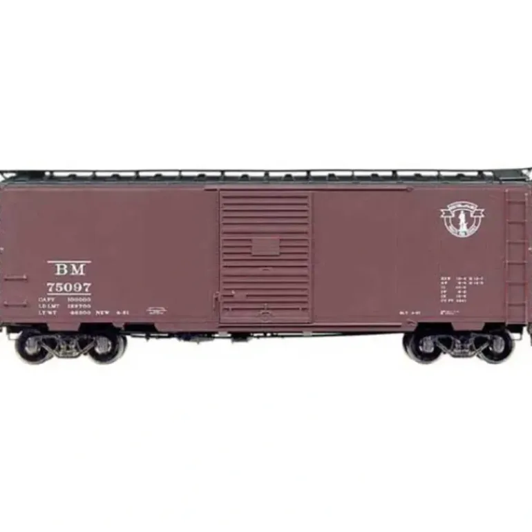 Kadee 4807 HO Boston & Maine 40' PS-1 Boxcar with 7' Youngstown Door #75097 - Model Train Junction: Quality Parts and Art Supplies