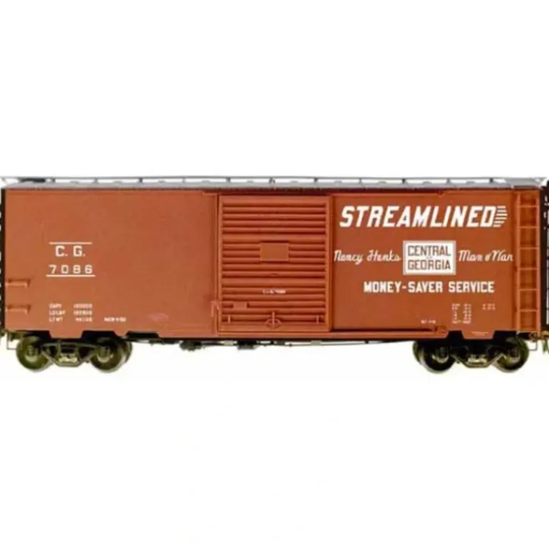 Kadee 5104 HO Central of Georgia 40' PS-1 Boxcar #7086 - Model Train Junction: Quality Parts and Art Supplies