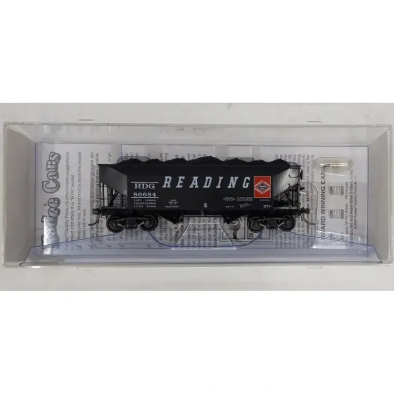 Kadee 7026 HO Reading 50-Ton Open Hopper Black #86684 - Model Train Junction: Quality Parts and Art Supplies