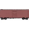 Kadee 3998 HO Undecorated 40' PS-1 Boxcar (Dark Tuscan) - Model Train Junction: Quality Parts and Art Supplies