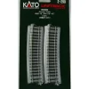 Kato 2-290 HO Code 83 34-1/8" Radius 10 Curved UniTrack (Pack of 2) - Model Train Junction: Quality Parts and Art Supplies