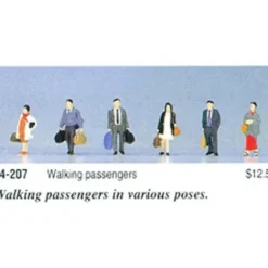 Kato 24-207 Japaese Walking Passengers Figures (Set of 6) - Model Train Junction: Quality Parts and Art Supplies