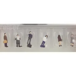 Kato 24-204 Japanese Standing Passengers Figures (Set of 6) - Model Train Junction: Quality Parts and Art Supplies