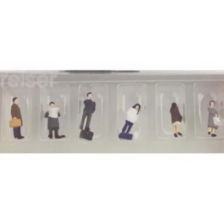 Kato 24-204 Japanese Standing Passengers Figures (Set of 6) - Model Train Junction: Quality Parts and Art Supplies