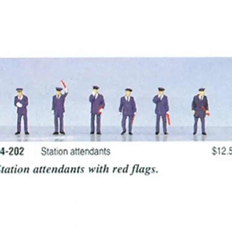 Kato 24-202 Japanese Station Workers Figures (Set of 6) - Model Train Junction: Quality Parts and Art Supplies