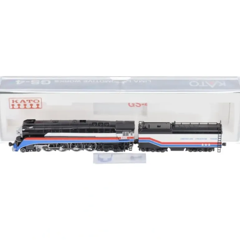 Kato 126-0311 N American Freedom Train 4-8-4 GS-4 Steam Locomotive #4449 - Model Train Junction: Quality Parts and Art Supplies