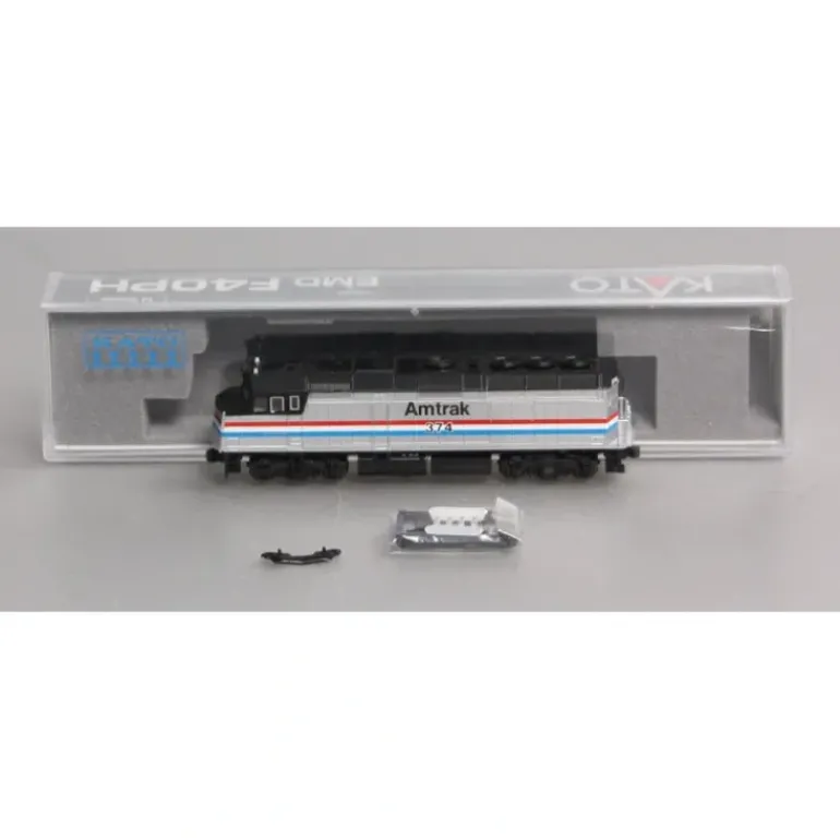 Kato 176-6106 N Amtrak EMD F40PH Phase III Diesel Locomotive Standard DC #374 EX/Box - Model Train Junction: Quality Parts and Art Supplies